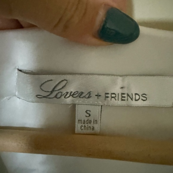 Lovers + Friends Brixton Romper White Eyelet Lace Boho small - Picture 6 of 9